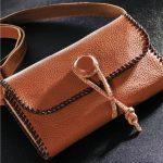 鯛の浦オリジナル 本革お財布バッグ（ポシェット）茶色 | 鯛の浦遊覧船